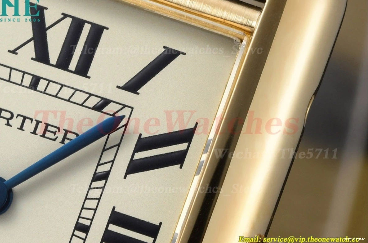 25.5mm DRF Dial Must Silver Quartz YG Tank LE 0224